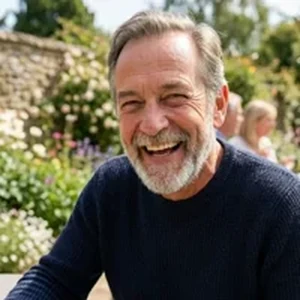 Smiling adult man portrait